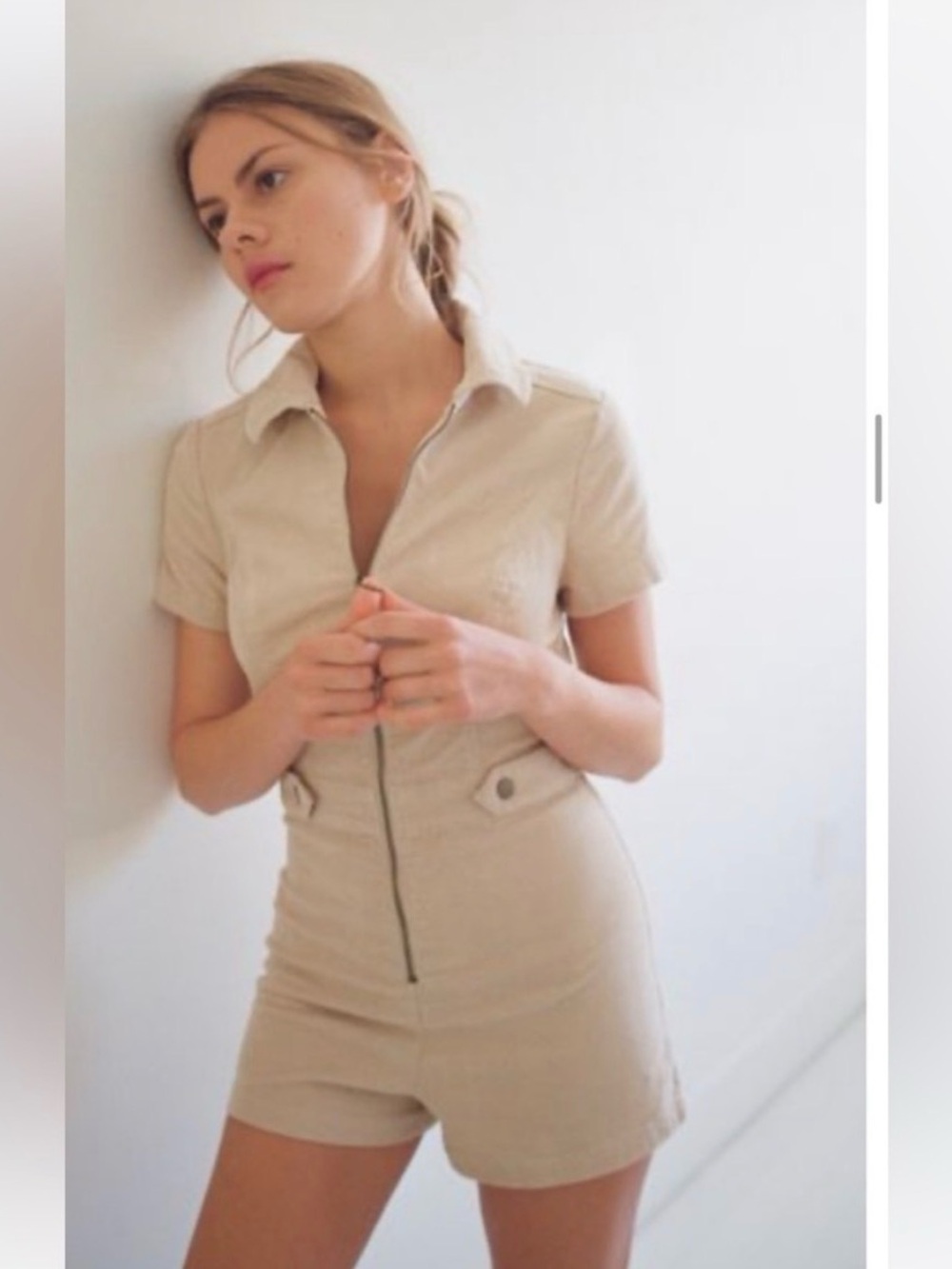 Urban Outfitters UO Corduroy Utility Romper